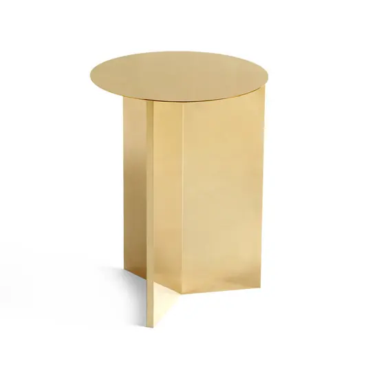 Preis Gesenkt Slit Beistelltisch, messingfarben, Stahl, Ø 35 cm - HAY