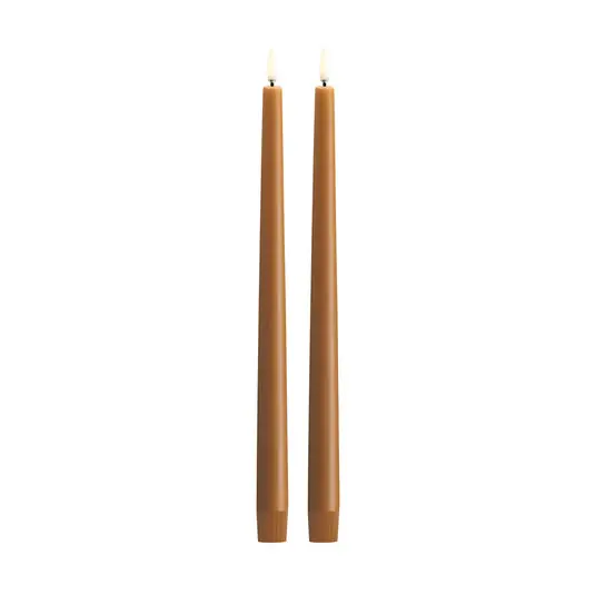 Neu TAPER LED-Kerze 2er, wild honey, Höhe 32 cm - Uyuni Lighting