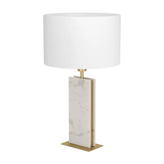 Belesar Tischlampe, Textil, weiß, E27 - EGLO Stars Of Light Sonderangebot