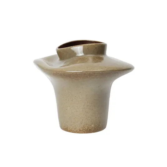 Evio Vase, ulmengrün, Höhe 22 cm, Steingut - ferm LIVING Solange Der Vorrat Reicht