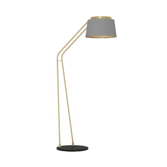 Almerimar Stehleuchte, grau/messing, 181 cm - Stars of Light Preisknaller