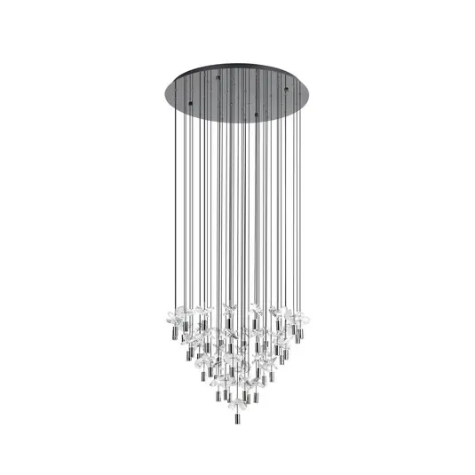 Comareira Hängelampe nickel 220x78 cm CCT - Stars of Light Zertifiziert