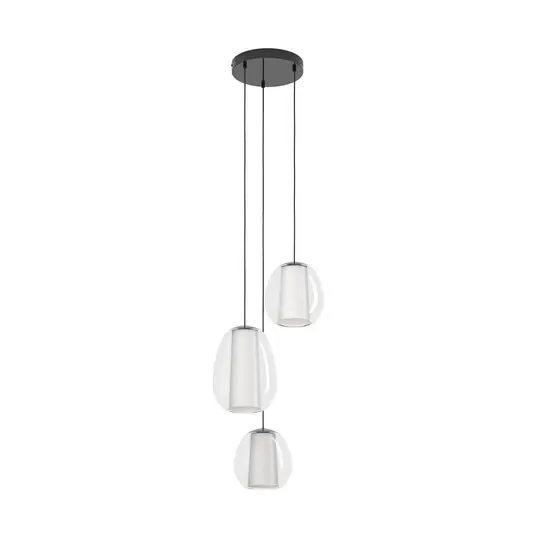 Jetzt Kaufen Menorca LED-Hängelampe nickel 42cm 3-flg CCT - Stars of Light
