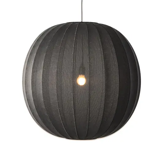 Saisonangebot Knit-Wit 75 Round Pendelleuchte Schwarz - Made By Hand