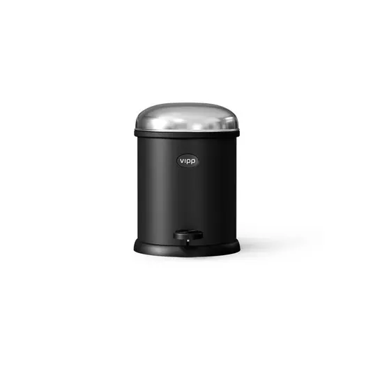 Vipp12 Tretmülleimer, schwarz, 3L, Stahl - Vipp Bestseller