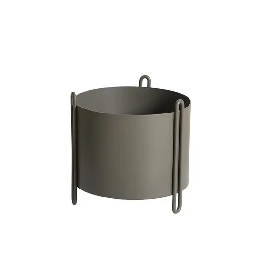 Pidestall Planter Small Taupe - Woud Echt