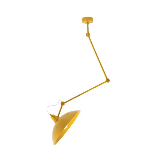 Melos Hängeleuchte, gelb, Ø 36 cm, Metall - Aldex Neuheit