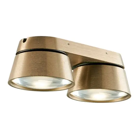 Vantage LED-Spot 2 messing 2-flg., verstellbar - Light-Point Bestpreis