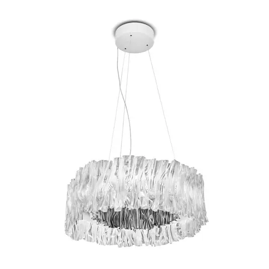 Accordéon LED-Hängeleuchte, silber, 3.000 K - Slamp Neu