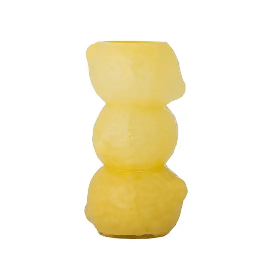 Markenware Limone Vase, gelb, Höhe 27 cm, Glas - Bloomingville
