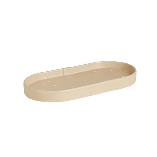 Aki Tablett, beige, Länge 34cm, Keramik - OYOY Living Design Expressversand