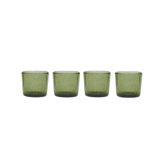 Beliebt Kuki Glas, grün, 4er-Set, Höhe 8 cm - OYOY Living Design