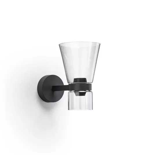 Schnäppchen Nocturne Cone LED-Wandleuchte, schwarz, Glas, dimmbar - Flos