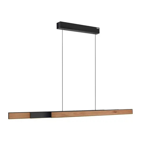 Moto-Rise LED-Hängeleuchte, oak/black pearl, Alu, CCT - PURE Letzte Chance
