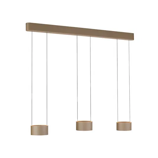 Clipse LED-Hängelampe bronze, Länge 110cm, CCT, 6-flg - PURE Neuheit