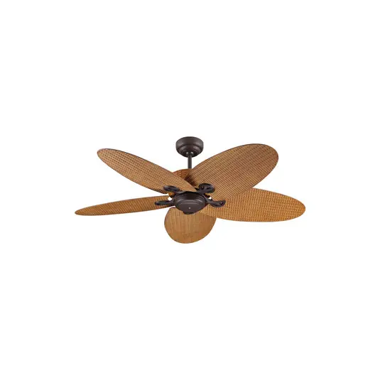 Finale Aktion Fijian II Deckenventilator, braun, Ø 132 cm, leise - Beacon