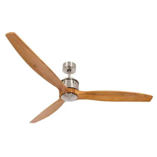 Airfusion Akmani Deckenventilator leise, teak/chrom - Beacon Sonderaktion