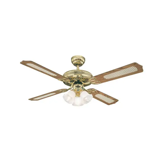 Ausverkauf Monarch Trio Deckenventilator, messing, leise - Westinghouse