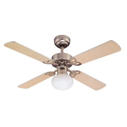 Deckenventilator mit Licht Vegas alu Holz leise Westinghouse Direktkauf