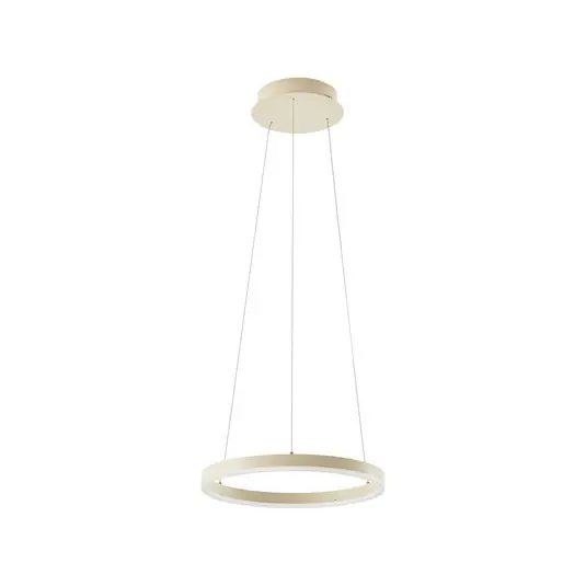 Albiona LED-Hängeleuchte, beige, 1 Ring, Ø 40 cm - Arcchio Sichere Zahlung