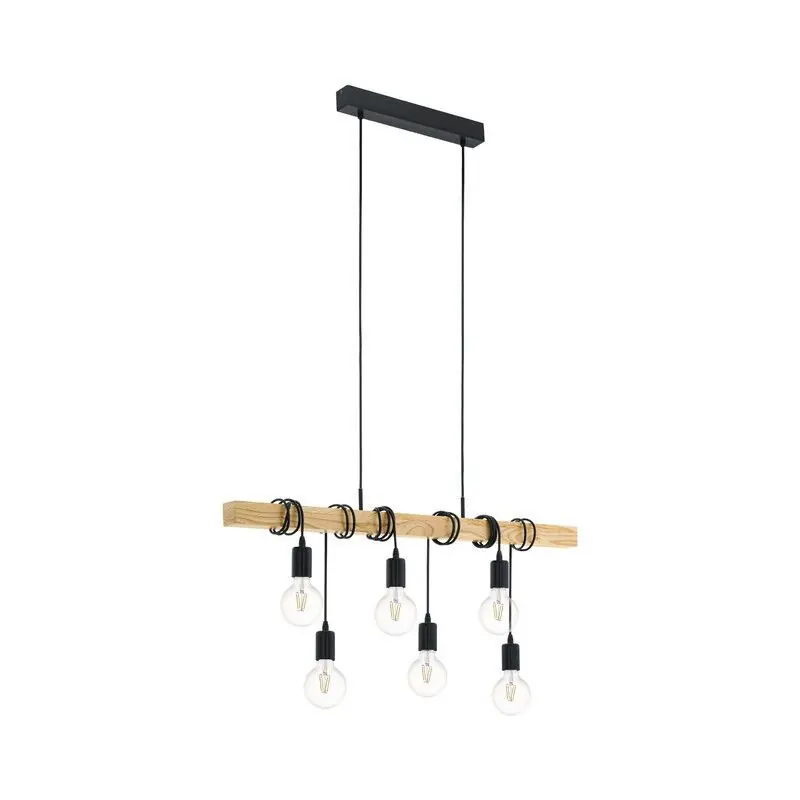 Holz Pendelleuchte Schwarz, Anton Must-Have