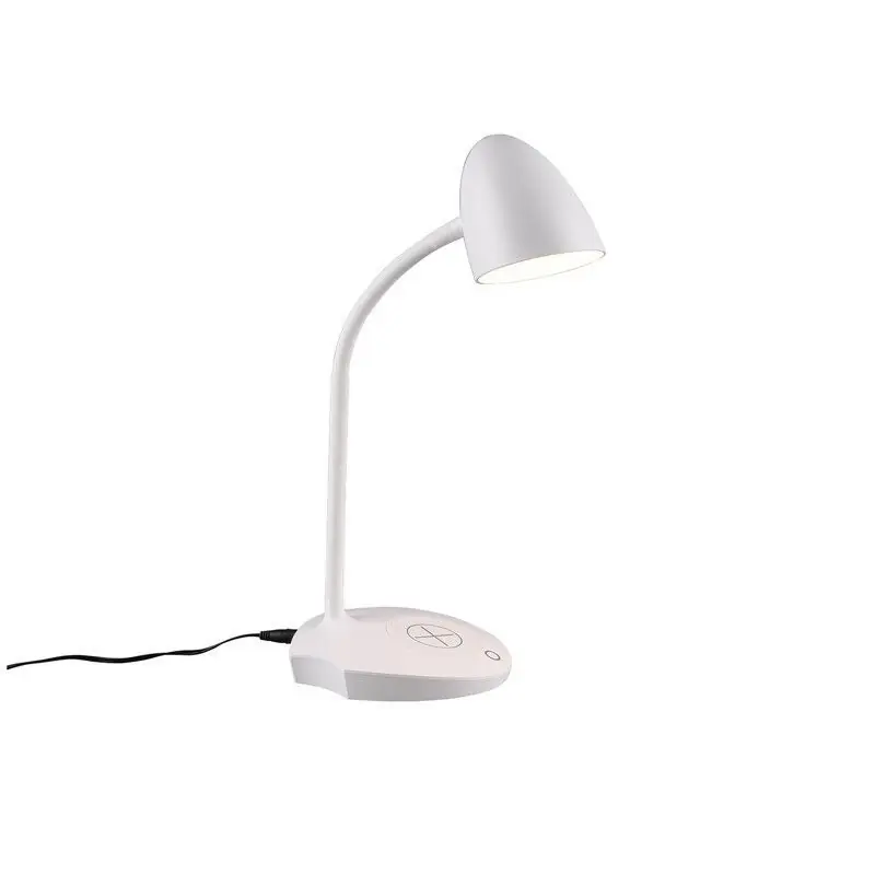 Weiße Schreibtischlampe Modern, Maribo, 4W, 3000K LED, mit Touch-Dimmer Expressversand