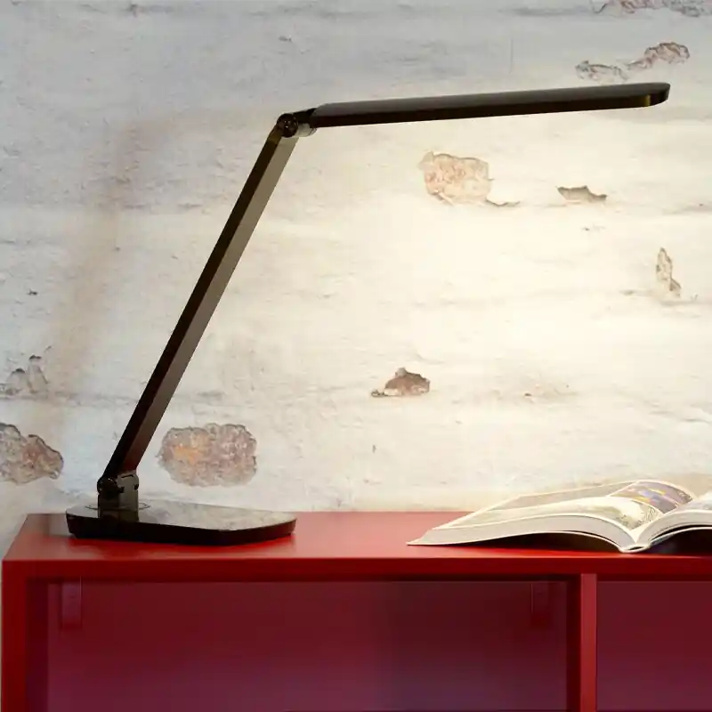 Schwarze Schreibtischlampe Modern, Vario, 8W, 2700K LED Preisreduziert