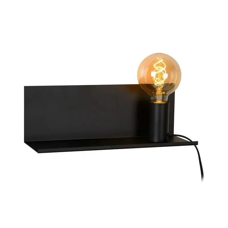 Schwarze Wandleuchte Modern, Sebo, mit Schalter Top-Angebot