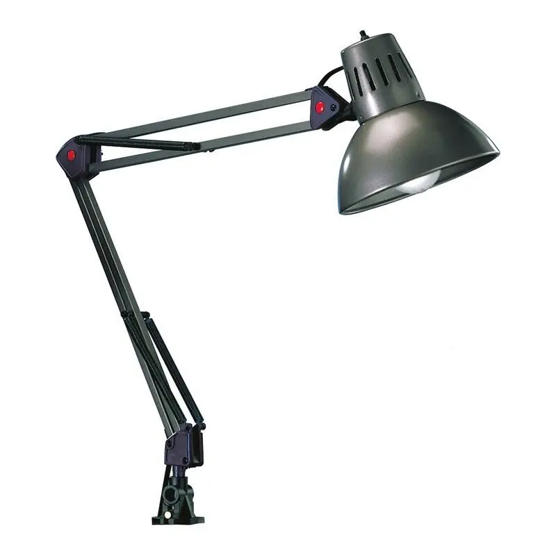 Meistverkauft Graue Schreibtischlampe Metall, Kinshasa, mit Schalter