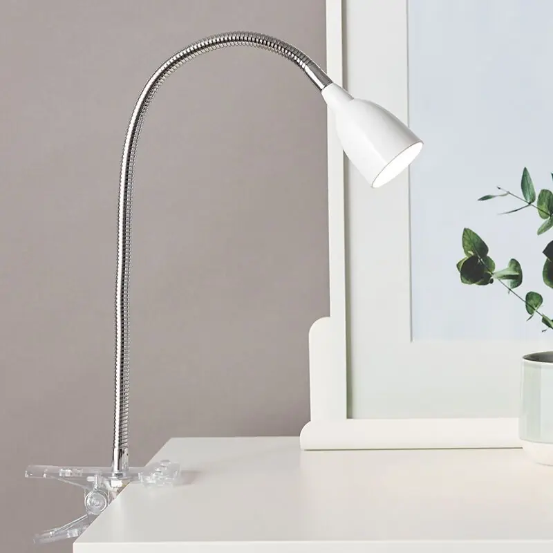 Nur Heute Kunststoff Klemmspot Weiß, Kit, 2,4W, 3000K LED, mit Schalter