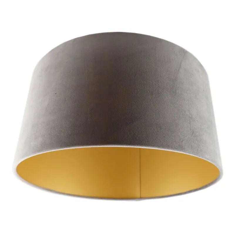 Graue Lampenschirm Milene, Stoff, modern Mega-Angebot