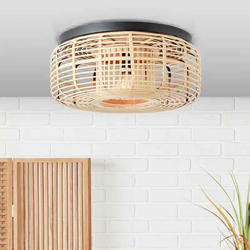 Holz Deckenlampe Schwarz, Deacon Sonderangebot