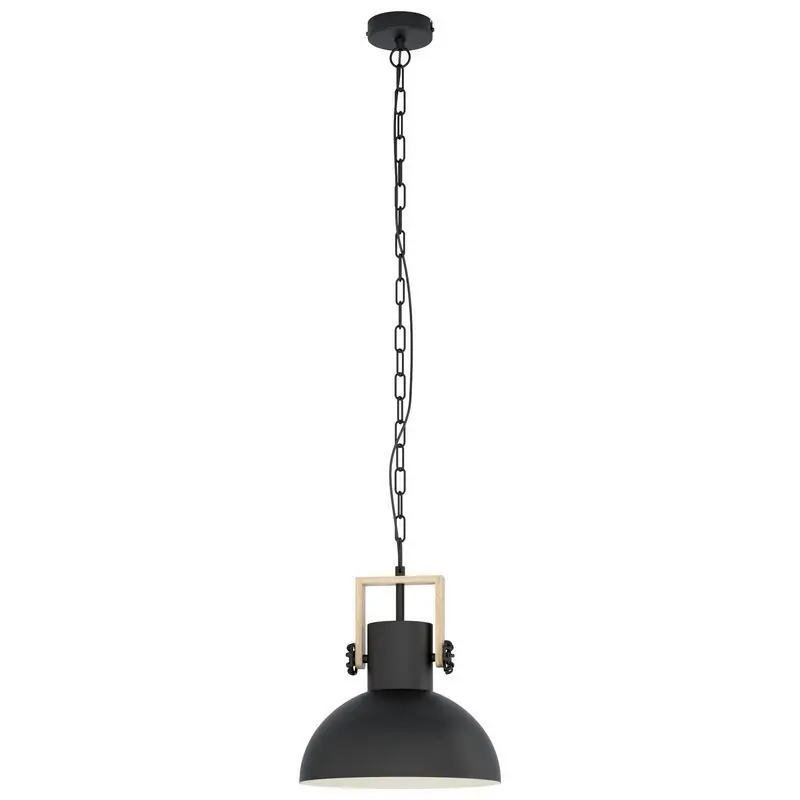 Knallerangebot Schwarze industrielle Pendelleuchte Metall, Elmira