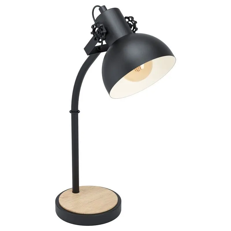Must-Have Holz Tischleuchte Braun, Elmira, mit Schalter
