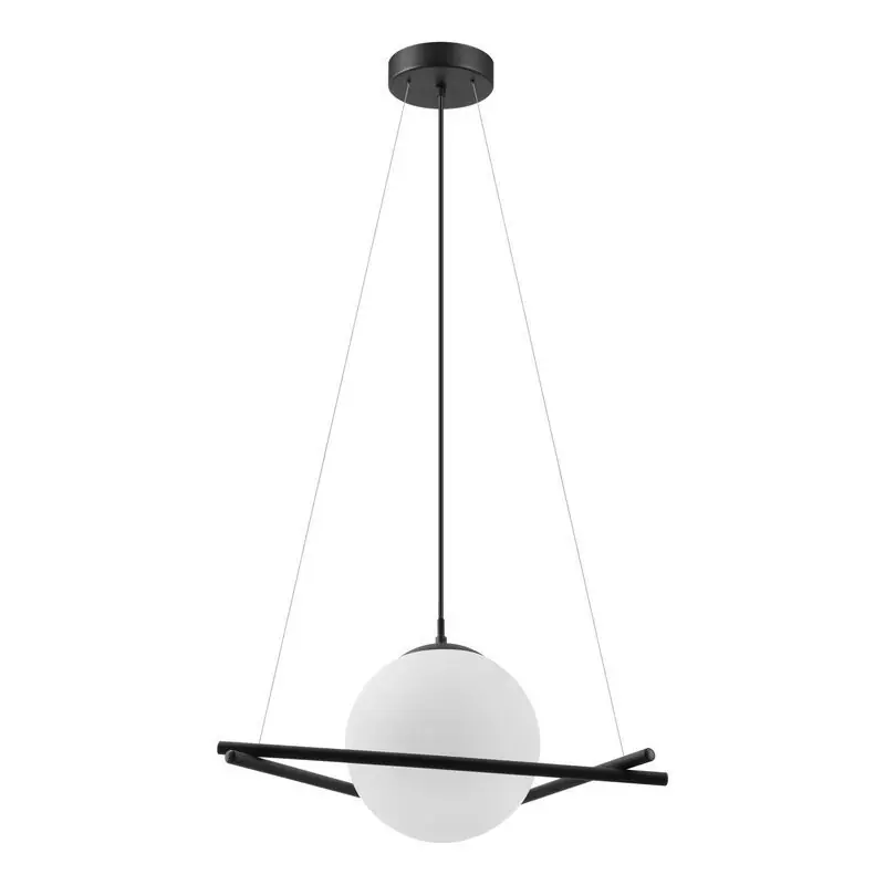 Schwarze retro Pendelleuchte Glas, Tjardo Angebot