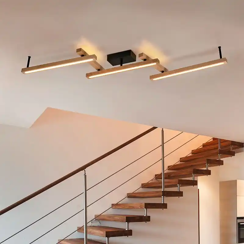 Braune Deckenlampe Modern, Kelley, 36W, warm- bis kaltweiß einstellbare LED, mit Fernbedienung Meistverkauft