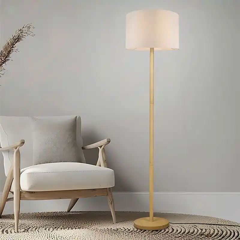 Holz Stehlampe Modern, Caya, mit Schalter Super-Preis