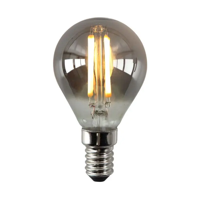 Highlight Dimmbare E14 LED Lampe, P45, 3w, Rauchglas, 2200K