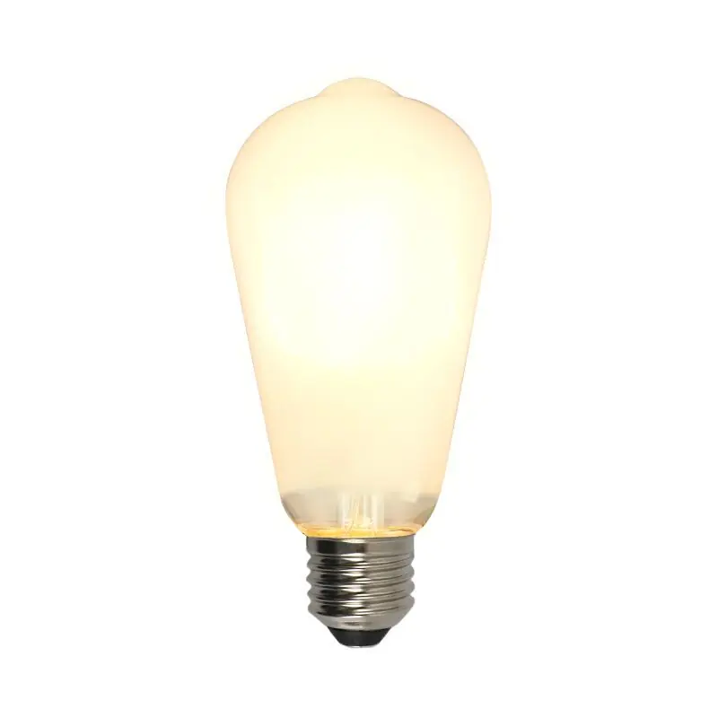 Dimmbare E27 Edison LED Lampe, ST58, 5W, Weiß Glas, 2700k Kracherpreis