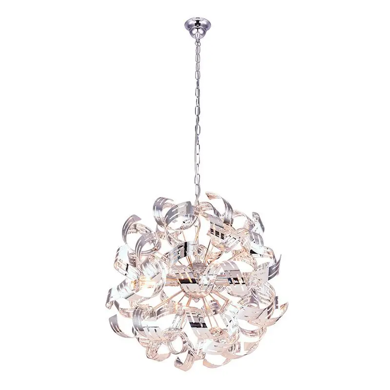 Chrom design Pendelleuchte Metall, Teake Abverkauf