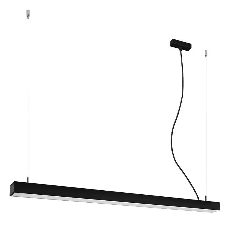Aluminium Pendelleuchte Schwarz, Mascha, 38W, 3000K LED Highlight