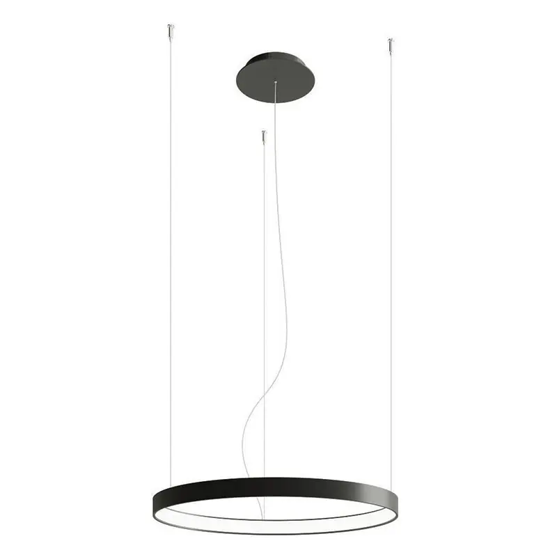 Preiswert Aluminium Pendelleuchte Schwarz, Ringo, 30W, 3000K LED