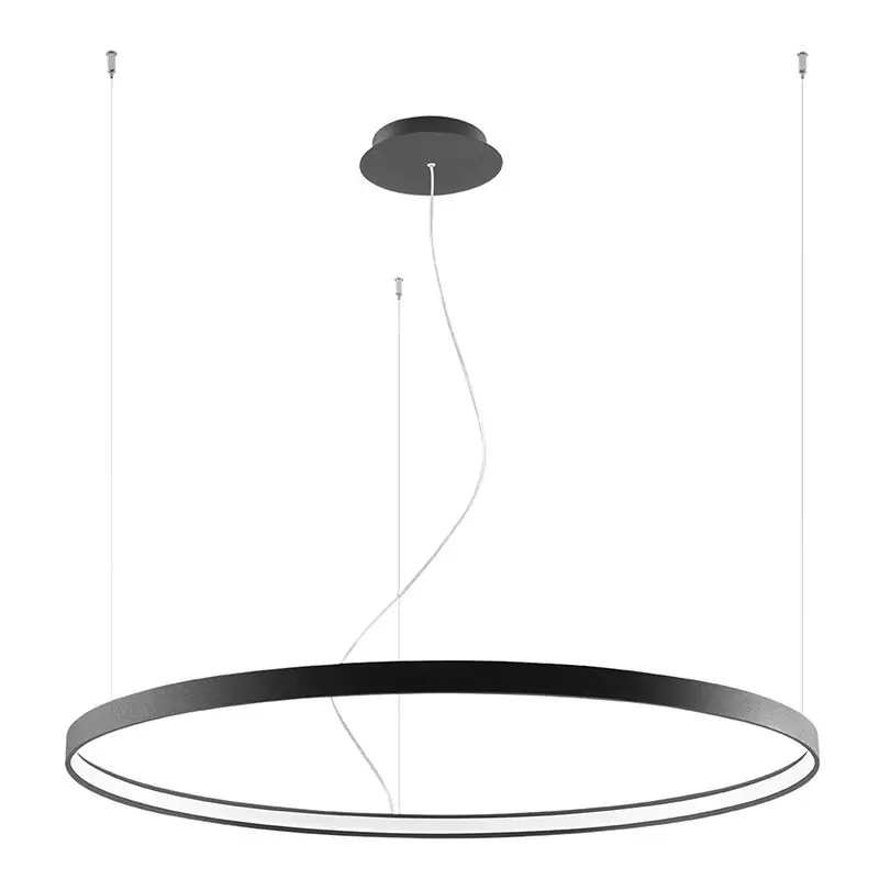 Angebot Aluminium Pendelleuchte Schwarz, Ringo, 70W, 3000K LED