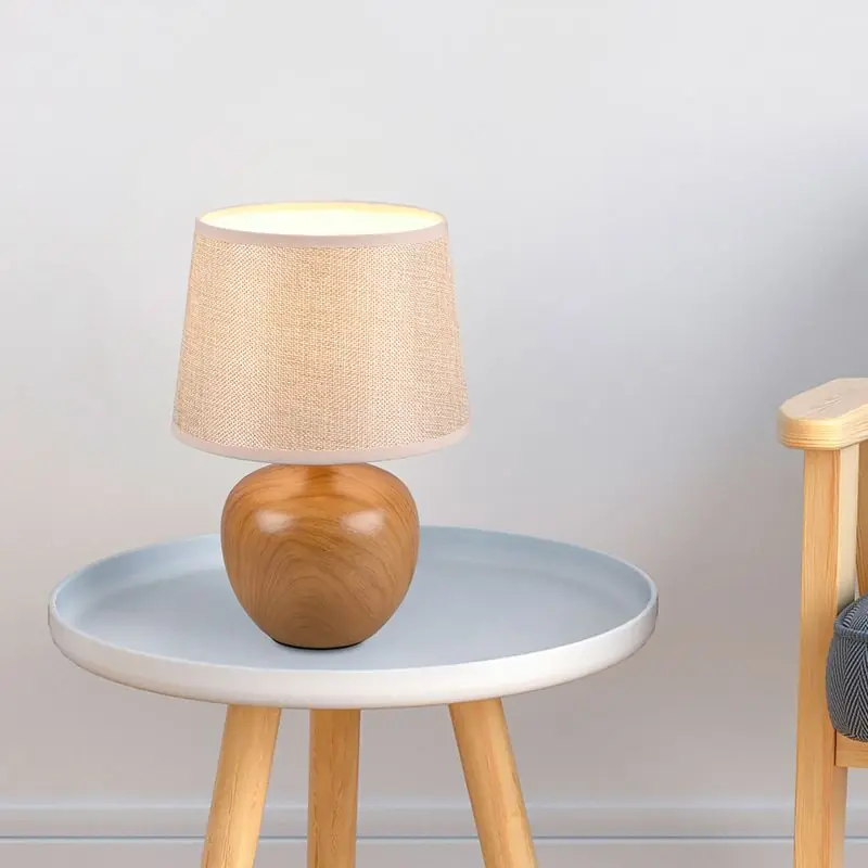 Keramik Tischleuchte Beige, Yet, mit Schalter Mega-Angebot