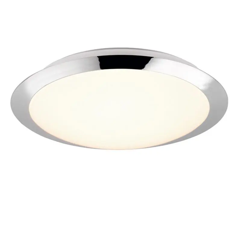 Direkt Vom Hersteller Chrom Badezimmer Deckenleuchte Kunststoff, Ronan, 12W, 3000K LED, IP44