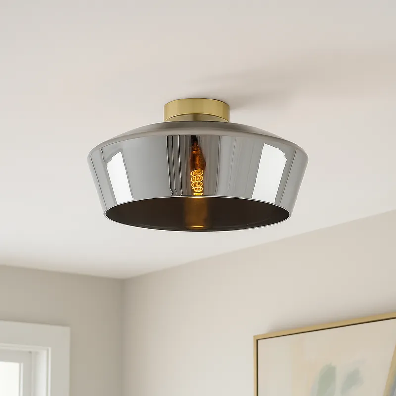 Schneller Versand Design Deckenlampe Gold, Manus