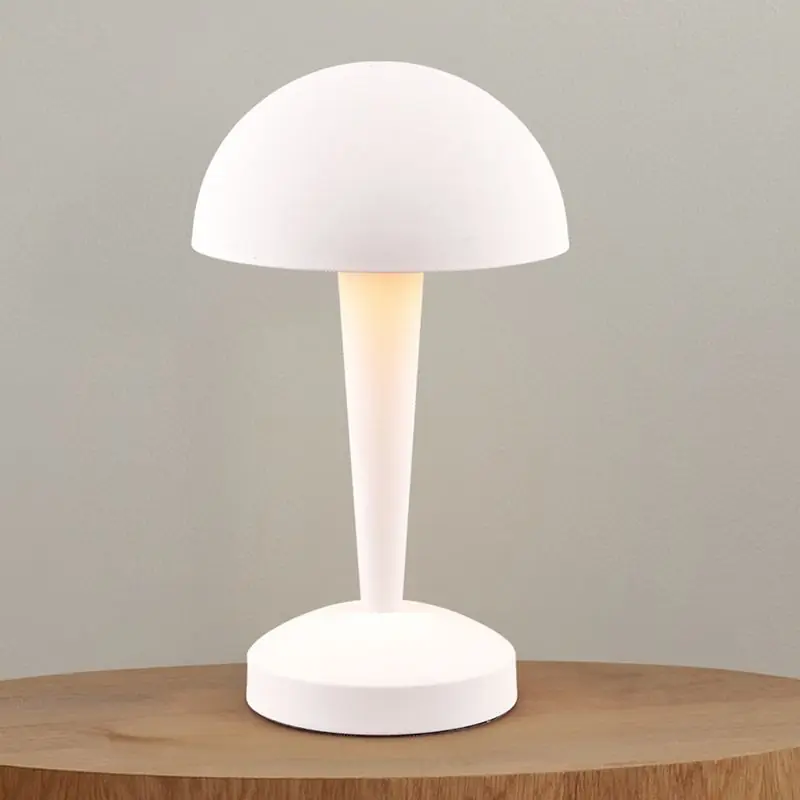 Markenware Weiße Tischleuchte Modern, Delila, mit Touch-Dimmer