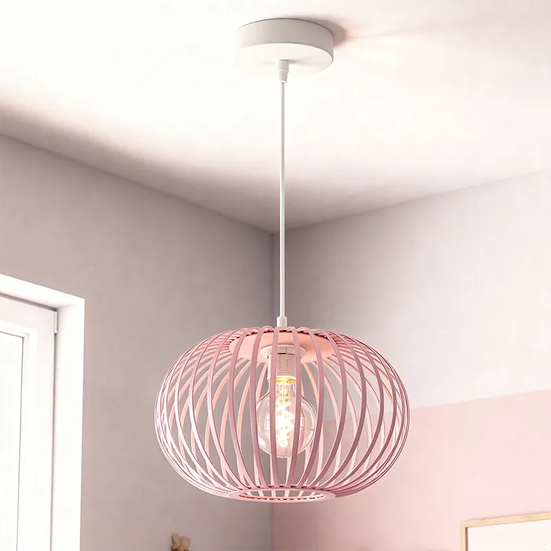 Top-Angebot Pink Kinder Pendelleuchte Lieve, Metal, industrielle