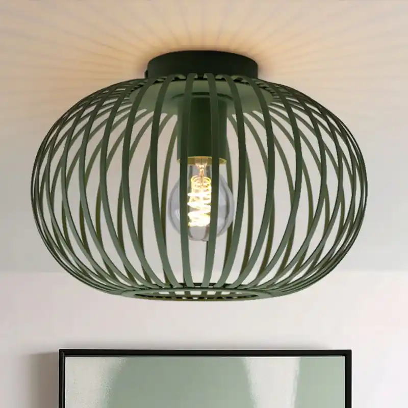 Industrielle Deckenlampe Grün, Lieve Preisknaller