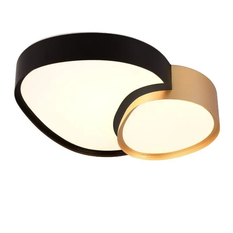 Goldene Deckenleuchte Metall, Merwin, 21W, warm- bis kaltweiß einstellbare LED, mit Fernbedienung Neu